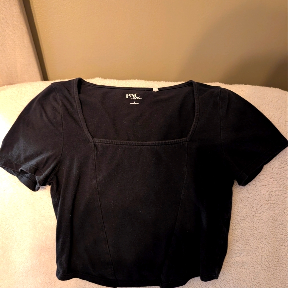 Black half shirt